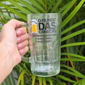 Caneca de Vidro Personalizada Jade